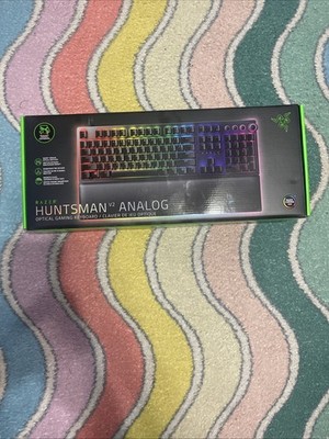 Razer Huntsman V2 Analog Gaming Keyboard Black NEW SEALED