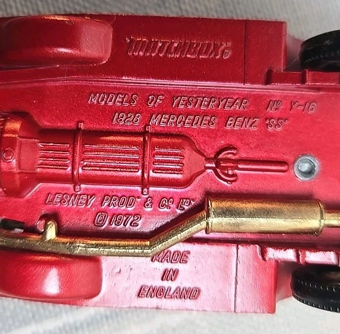 1972 MATCHBOX Models of Yesteryear Y16 1928 Mercedes Benz SS Diecast Car - Image 2 of 4