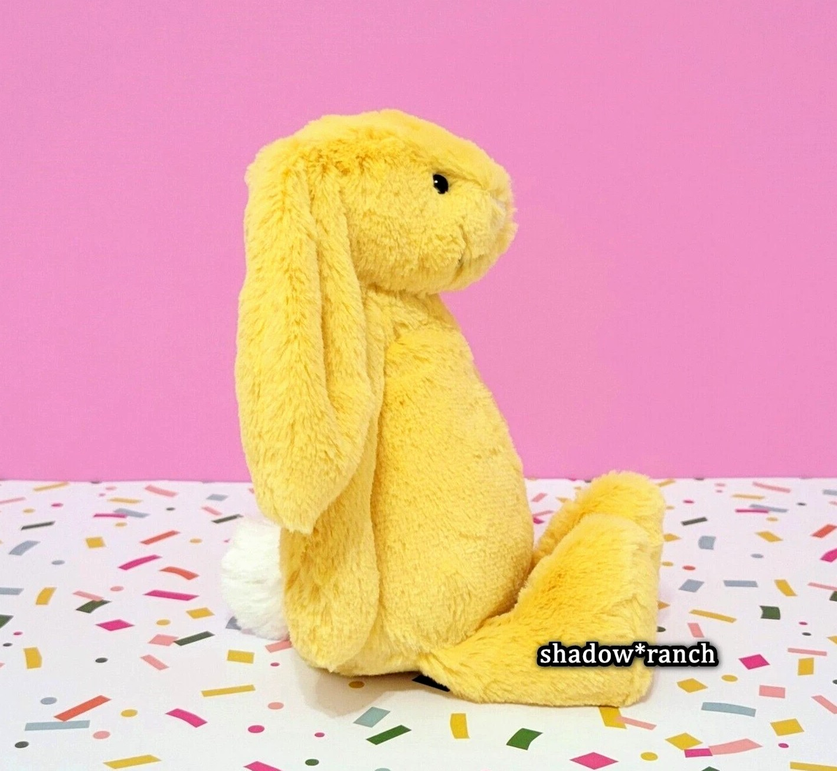 Jellycat Bashful Sunshine Bunny RETIRED Small 8” Yellow Stuffed
