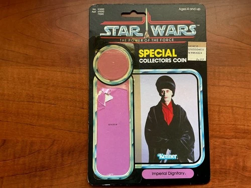 Vintage Kenner Star Wars Figure Card POTF 92 Back Cardback Imperial Dignitary
