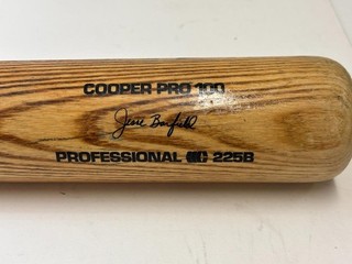 1986 Jesse Barfield Game Used Model 225B Cooper Baseball Bat 40 Home Run Champ