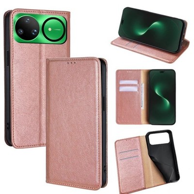 Hülle Magnetische Handyhülle Leder Schwarz Hochglanz für Huawei Nova 15