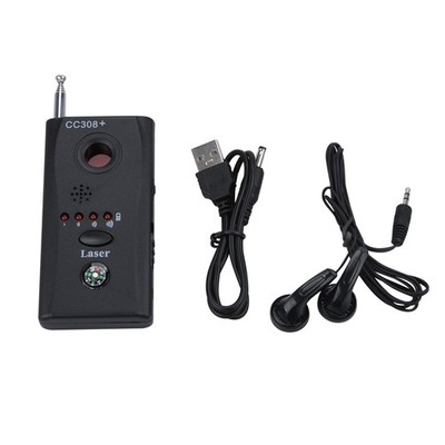 Anti-Spy 5-Mode Device Camera GSM Laser Lens Finder CC308 RF Signal Bug Detector