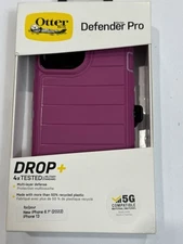OtterBox Defender Pro Series Case and Holster For iPhone 14/iPhone 13-Sky Pink