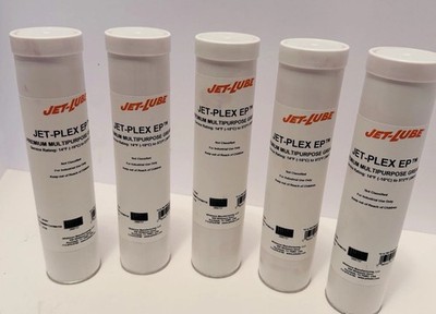 Lot of 5 Jet-Lube Jet-Plex EP Premium Multipurpose Grease 14 oz 397g 31750 New