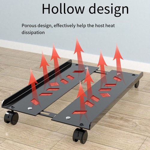 Adjustable Computer Tower Stand Telescopic Steel PC Tower Stand Home - 第 12/12 張圖片