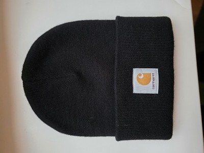 Carhartt Acrylic Watch Hat MÜTZE Beanie Schwarz Wie NEU ORIGINAL