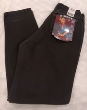 NOS 90s Lee Riders Misses Relaxed Tapered Leg Jet Black Jean 6 M Misses NWT