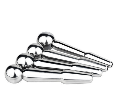 Stainless Steel Through-hole Men Dilator Sounding Metal Urethral Tube