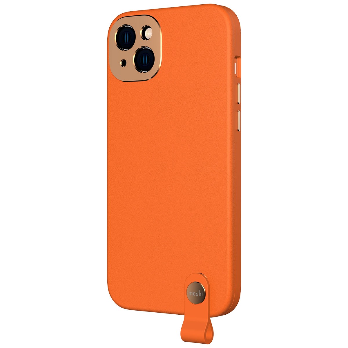 Coque iPhone 14 Moshi Altra orange avec cordon amovible pour smartphone