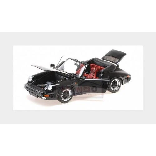 1:18 MINICHAMPS Porsche 911 Carrera 3.2 Cabriolet Black 1983 100063035 - Immagine 2 di 2