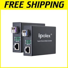 Bidi Gigabit LC Fiber to Ethernet Converter Kit