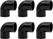 20mm PVC Pipe Fitting Elbow Connectors, 6pcs 90 Degree PVC Conduit Fittings