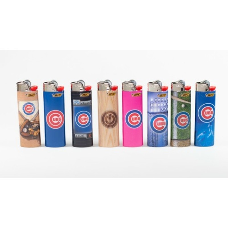 10x Bic Chicago Cubs Design Maxi Lighter Bulk New Sealed Fresh Regular Size