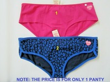 1 VINTAGE VICTORIA SECRET PINK COTTON Dog Logo EXTRA LOW RISE HIPSTER PANTY L