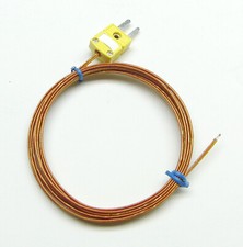 9 ft Type K Thermocouple with High Temperature Kapton Insulation up to 750 deg F