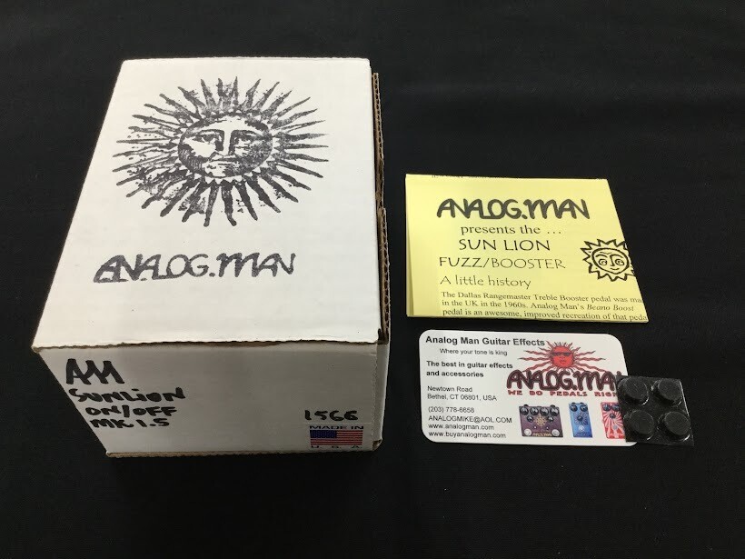 ANALOG.MAN Sun Lion MK1.5 Fuzz Guitar Effect Pedal Rare