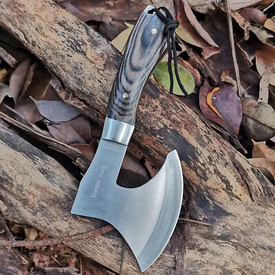 Sharp camping survival axe Stainless steel battle axe outdoor hunting tool