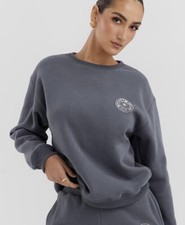 House of CB 'Haze' Slate Crew Neck Women’s Sweatshirt XL $105.00