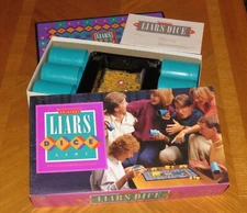 Original LIARS DICE Game - Vintage 1987 Milton Bradley  - Complete & Nice