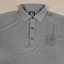 FootJoy Mens Large Striped Loma Linda Charity Invitational Polo Golf Shirt