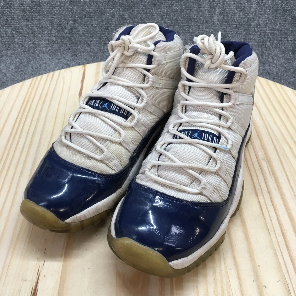 Jordan Youth 6 Air Retro GS Win Like 82 Basketball Sneakers White Mid 378038-123 - Image 4 of 4