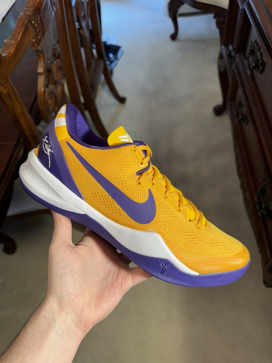 Nike Zoom Air Kobe 8 Protro LSU PE Sz 11.5 Player Exclusive Promo