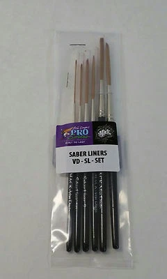 ANDREW MACK - VON DAGO "PRO-SERIES" KAFKA Von Dago Lettering Outlining Detail 6 Brush Pro Series SET ~ *Because Pros Know*