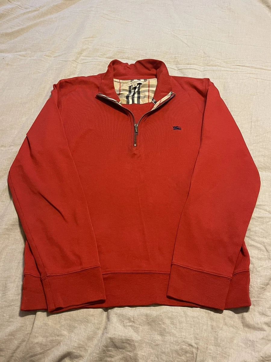 Burberry quarter zip pullover Clearance