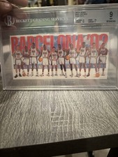 1991-92 Skybox Mark & See Minis USA Basketball Team Photo BGS 9
