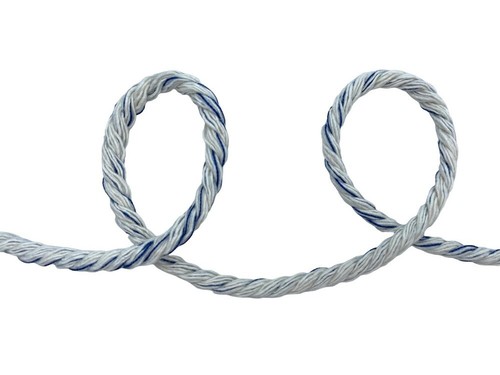 M METERXITY 22 Iarde Di Cordino Ritorto, 3mm/0.12 Blu Navy Morbido Cordino In Poliestere Ritorto A 3 Trecce Per Sacchetti Regalo/DIY/Decorazione Casa/Tiranti Per Tendine