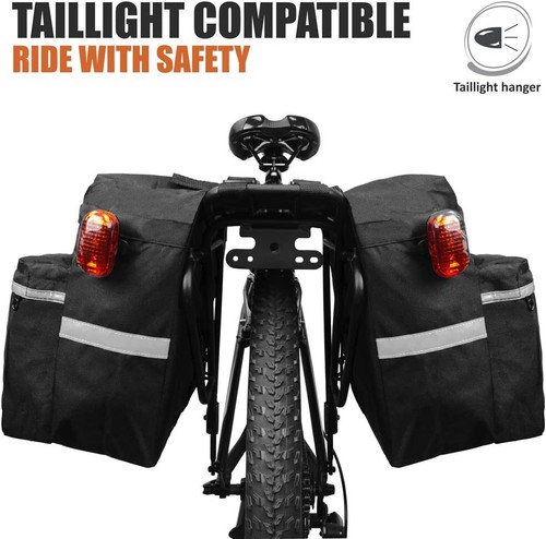 accesorios de para bicicletas bici mochila con ganchos ajustables reflectante - Imagen 5 de 8