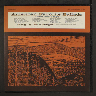 PETE SEEGER: american favorite ballads, vol. 4 FOLKWAYS 12'' LP 33 RPM