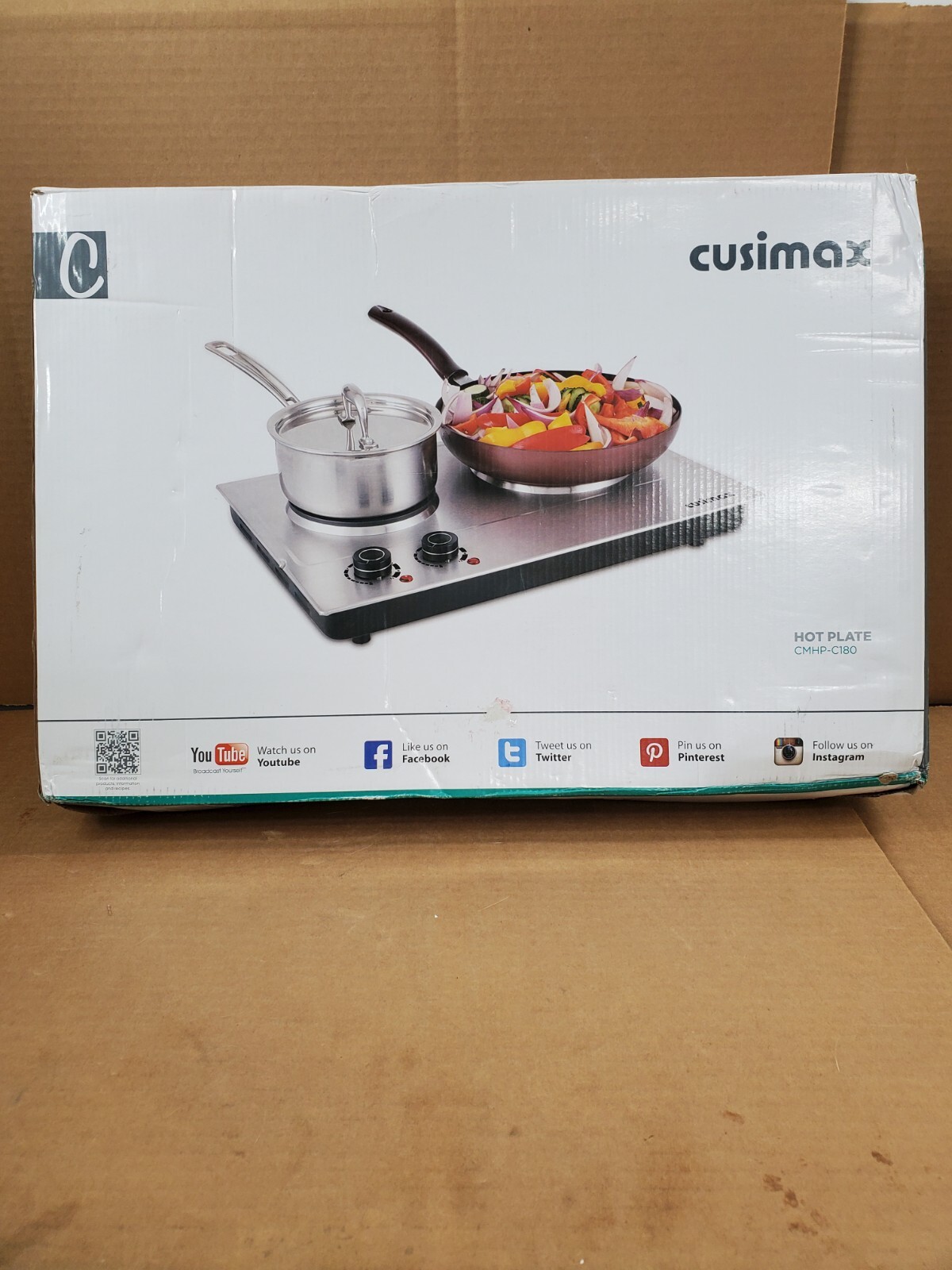 CUSIMAX 1800W Ceramic Electric Hot Plate Dual Control CMHPC180 (E) eBay