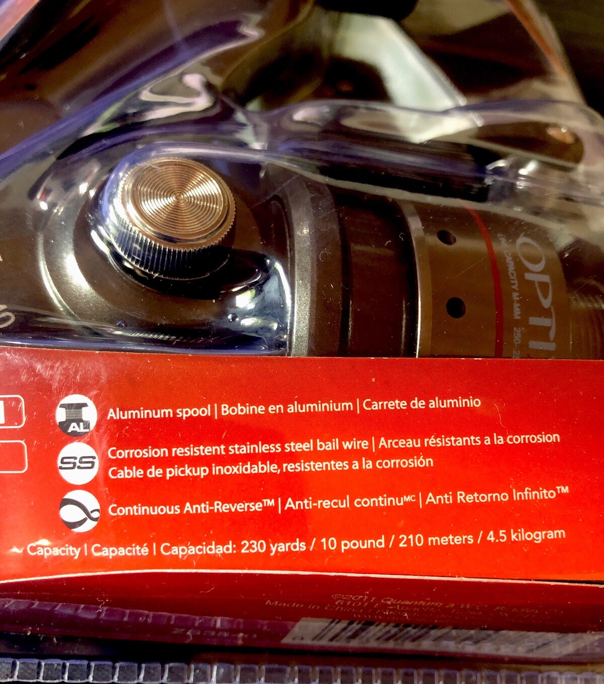 (Set Of 2) QUANTUM OPTIX OP40F Spinning Reels 4.7:1 3 Bearings - FREE SHIPPING!