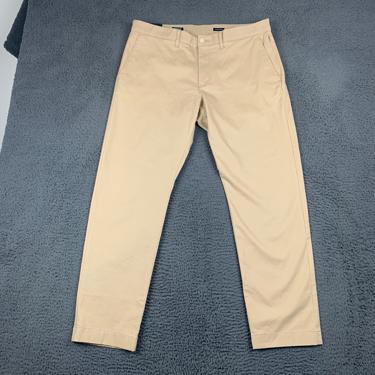 J Crew Mens Pants 34x30 Tapered Brown Thompson Flex Chino Cotton Performance