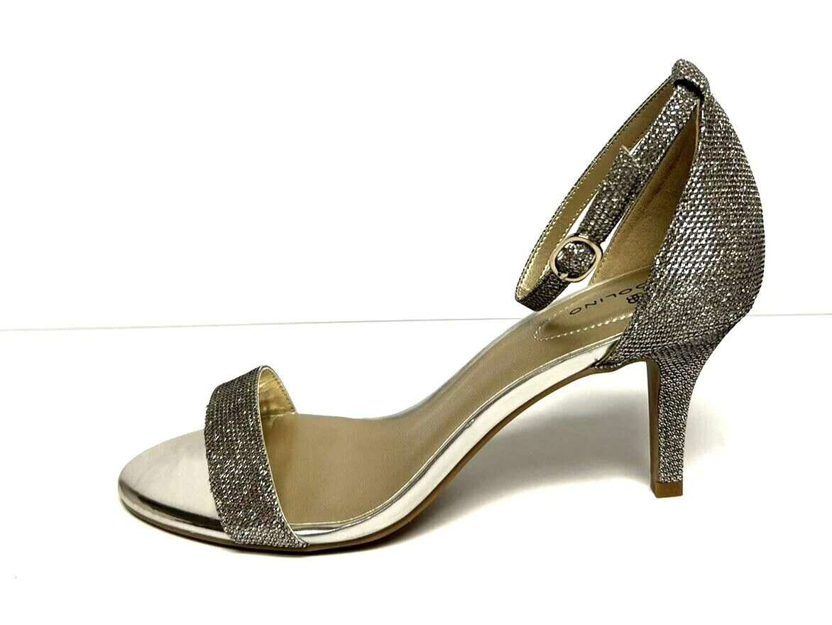 Bandolino Womens Madia Sandal Silver Size 9M