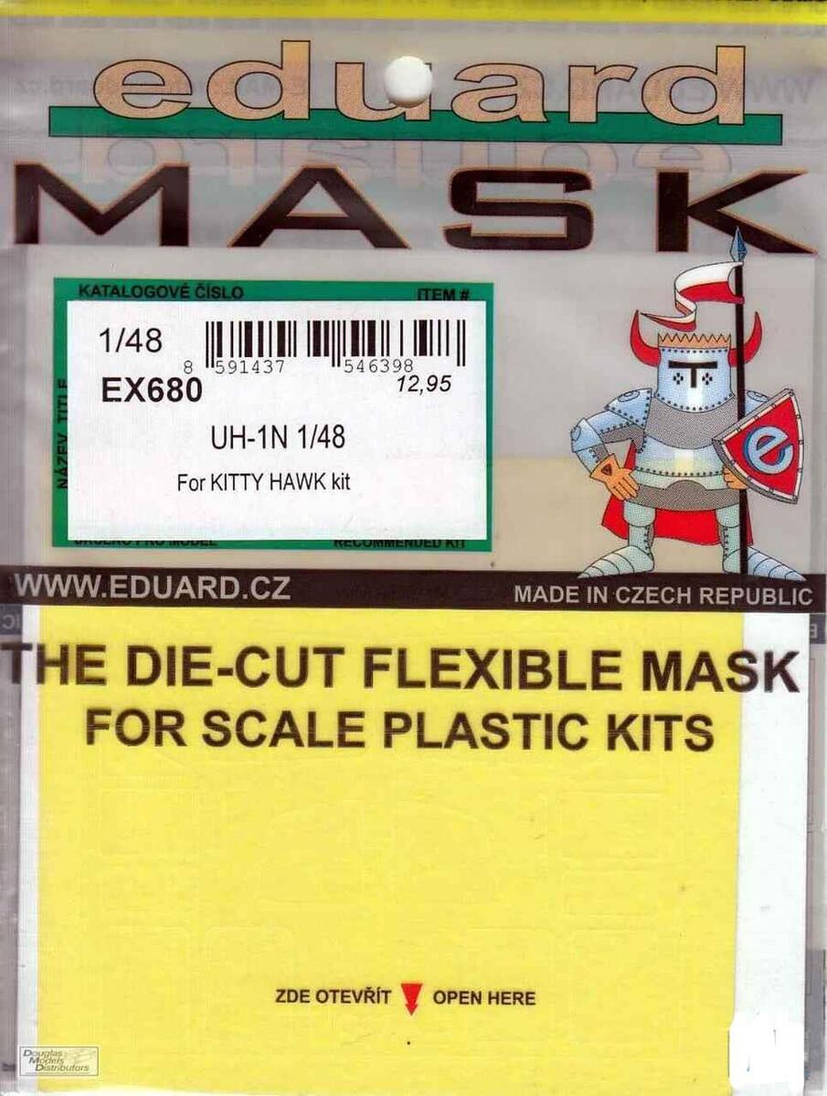Eduard Masks 1/48 Scale for UH-1N Kitty Hawk Kit - EX680 Eduard Masks 1/48 Scale for UH-1N Kitty Hawk Kit - EX680