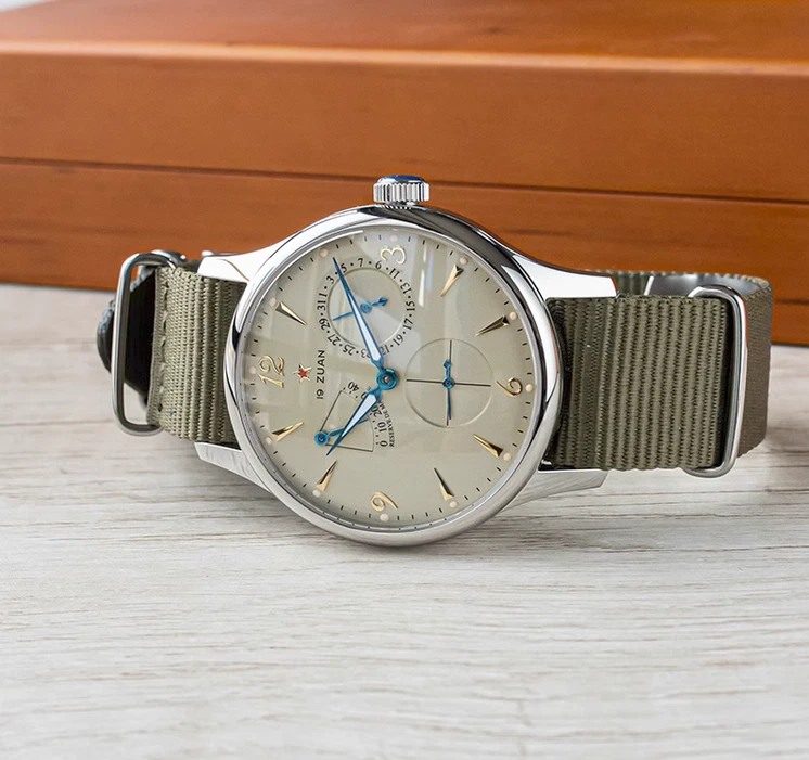 40mm Classic SEAGULL 1963 Sapphire Luminous Mechanical Watch Champagne Dial New - Image 3 of 4