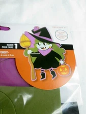 Lot of 2 pk Darice Foamie Halloween Character Witch Sticker Craft Kit  for Kids