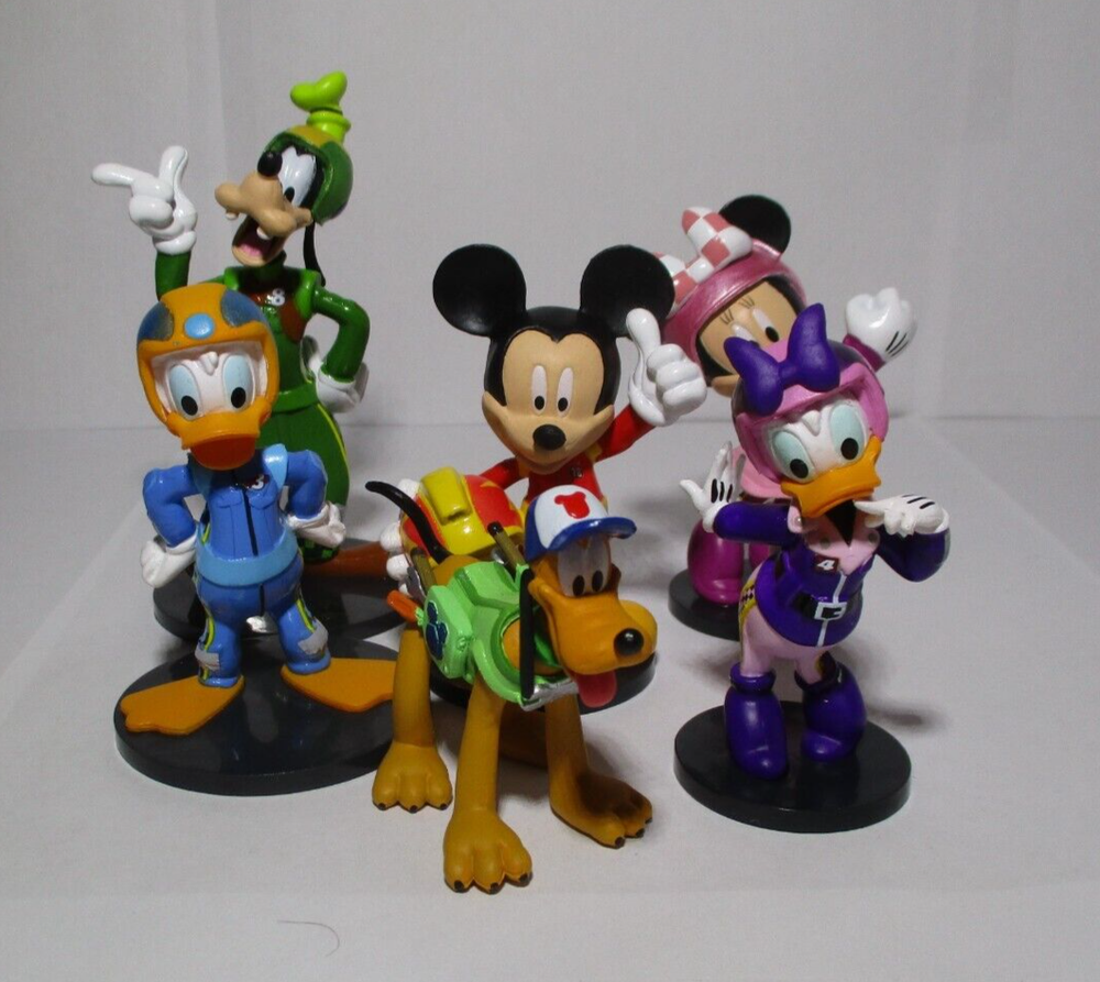 Disney PVC Figurine Lot Of 6 Racing Drivers 3