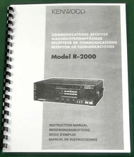 Kenwood R-2000 Instruction Manual -  Premium Card Stock Covers & 28 LB Paper!