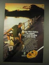 1987 Post Grape-Nuts Flakes Cereal Ad - Care of Body
