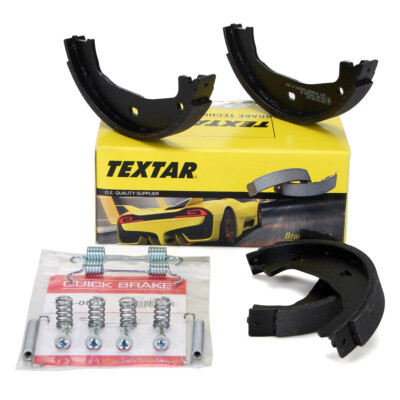 TEXTAR Bremsbacken + Federn Satz für BMW E81-88 F20 F21 E46 E90-93 F30/31 F32/36
