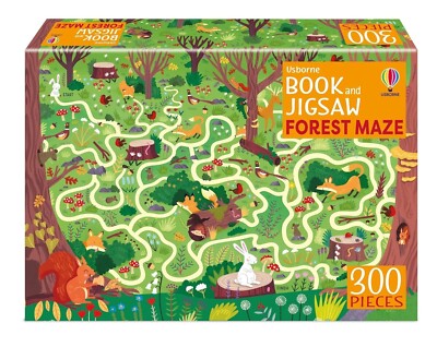 Usborne Buch und Puzzle Waldlabyrinth (Taschenbuch)