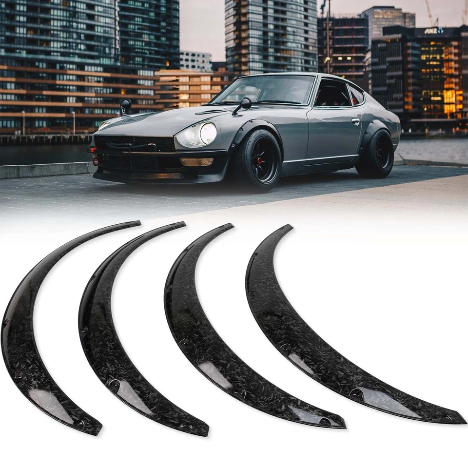 4x Forged Fender Flares Durable Extra Wide Wheel Arches For Mitsubishi Mirage LS - Image 4 of 4