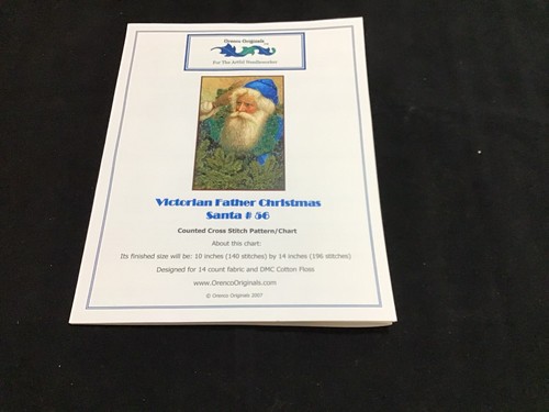 CCS Pattern Only #56 Victorian Father Xmas Santa Claus 14 Ct #498 - Picture 4 of 4