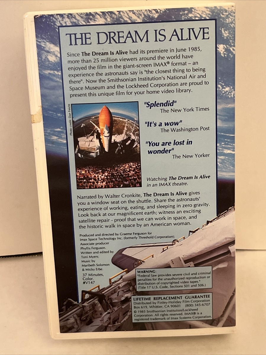 THE DREAM IS ALIVE A Window Seat On the Space Shuttle IMAX 1985