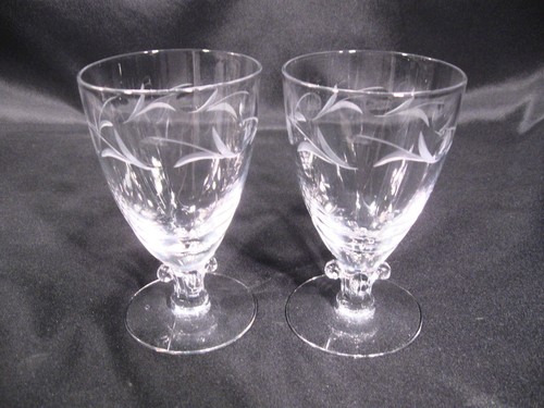 Duncan Miller Serenade Juice Glasses Pattern D8 Stem D8 Group of 6 - Picture 8 of 12