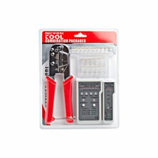 RJ-45/RJ12 Crimping Tool Kit w/ Network Tester and Modular Plugs FREE SHIPPING
